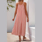 Sydnee Striped Bow-Tie Neck Maxi Dress