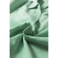 Tamera Mint Green Striped Print Collared Split Neck Half Sleeve Blouse
