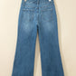 Tamar High Waist Frayed Hem Flare Jeans