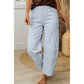 Tamma Sky Blue Stripe Casual Barrel Jeans