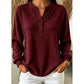 Tamra Split Neck Waffle Knit Pullover - 5 Colors