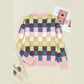 SALE!!!  Taralyn Plush Checkered Pattern Button Front Cardigan Sweater