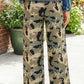 Teresita Camouflage Print Street Fashion Drawstring Shift Pants