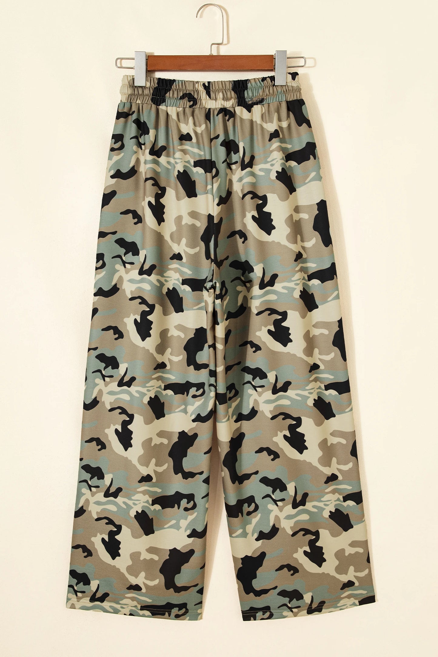 Teresita Camouflage Print Street Fashion Drawstring Shift Pants