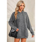 Tiana Grey Mineral Wash Kangaroo Pocket Drawstring Pullover Hoodie