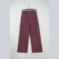 Tonisha  Red Mineral Wash Cargo Patched Pocket Utility Sweatpants