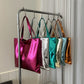 Glossy Metallic Tote - 5 Colors