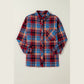 Trudy Red Plaid Print Loose Vintage Shirt