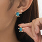 Blue Turtle Stud Earrings