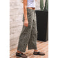 Tyra Leopard Straight Loose Leg Jeans
