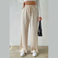 Ursa Apricot Texture Knitted Wide Leg Pants