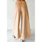 Ursula Khaki Polka Dot Print Drawstring Wide Leg Pants