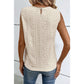 Valery Apricot Guipure Lace Crochet Keyhole Back Tank Top