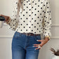 Vivica Polka‑Dot Button‑Up Blouse