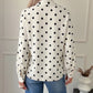 Vivica Polka‑Dot Button‑Up Blouse