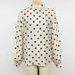 Vivica Polka‑Dot Button‑Up Blouse
