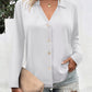 Eleanora Lapel Button Up Long Sleeve Blouse - 6 Colors