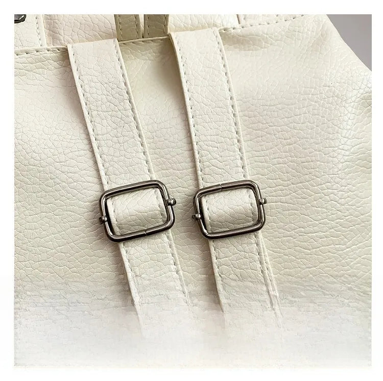 PU Leather Rivet Cross Backpack - 4 Colors