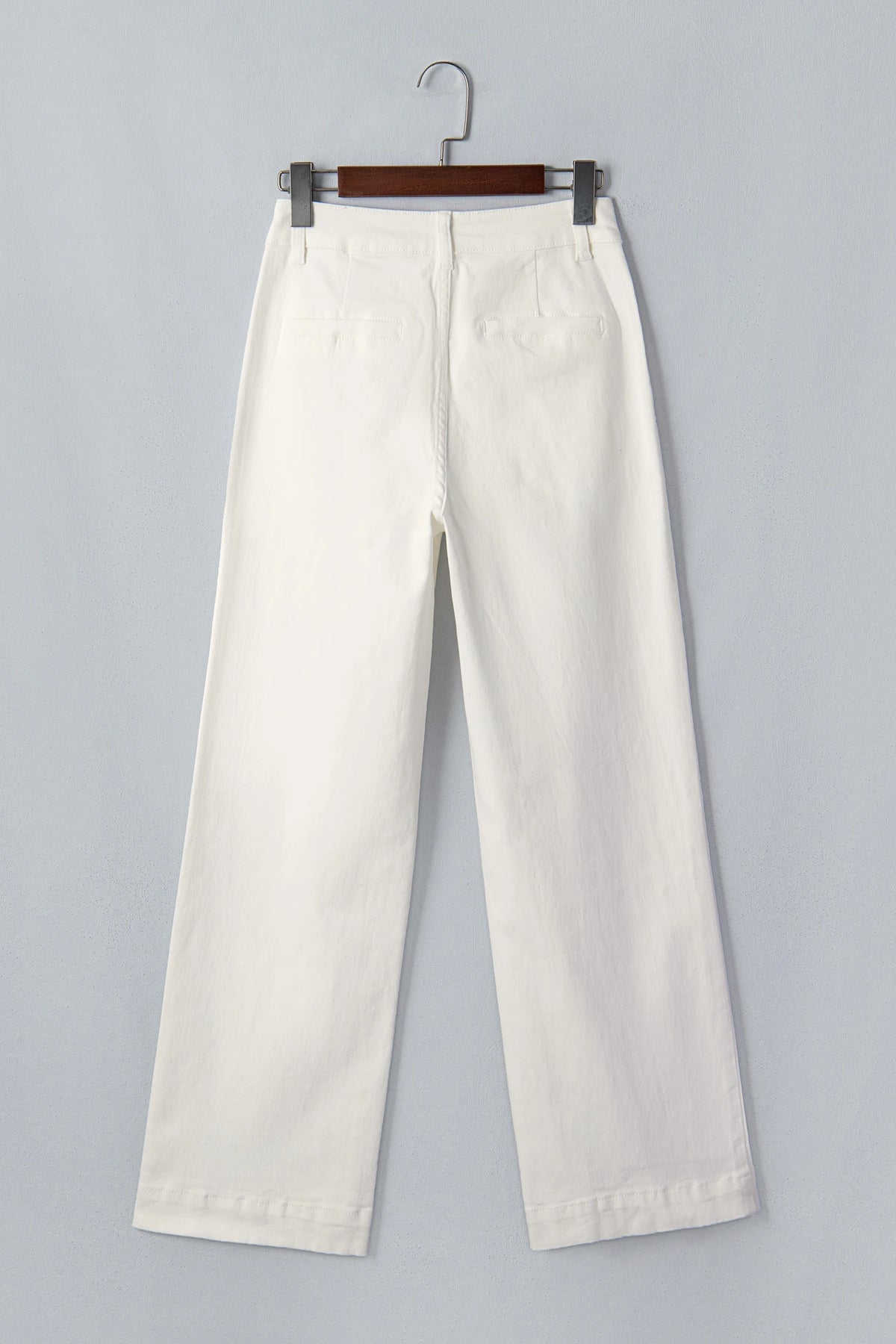 Carlyle White Scalloped Patch Pocket Shift Jeans