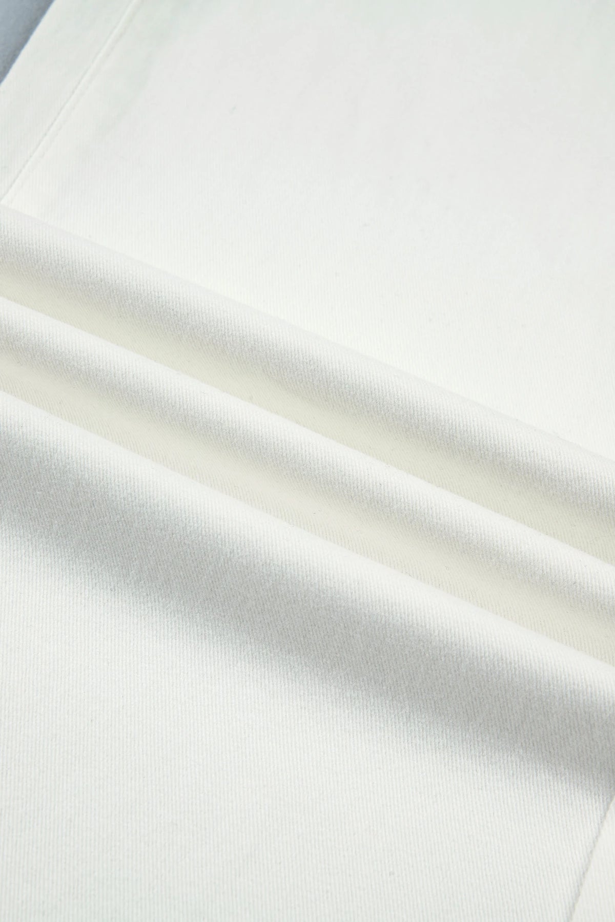 Carlyle White Scalloped Patch Pocket Shift Jeans
