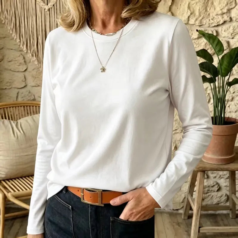 Ivyana Slim Fit Long Sleeve Tee Shirt - 7 Colors