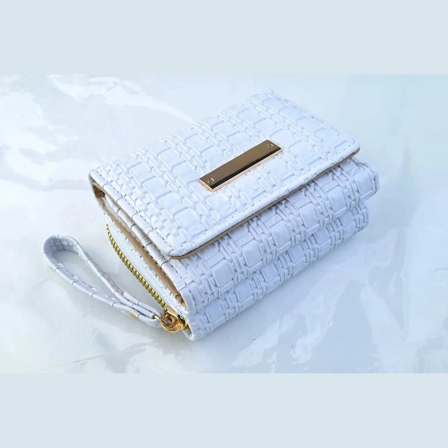 Woven Charm Compact Wallet - 6 Colors