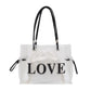 Clear Love Tote Bag w/ Inner Pouch - 3 Colors