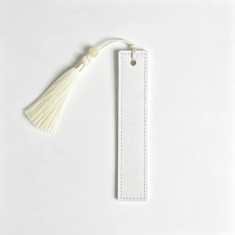 PU Leather Tassel Bookmarks - 4 Colors