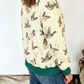 Wilfred Mallard Print Patchwork Colorblock High Neck Sweatshirt