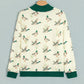 Wilfred Mallard Print Patchwork Colorblock High Neck Sweatshirt