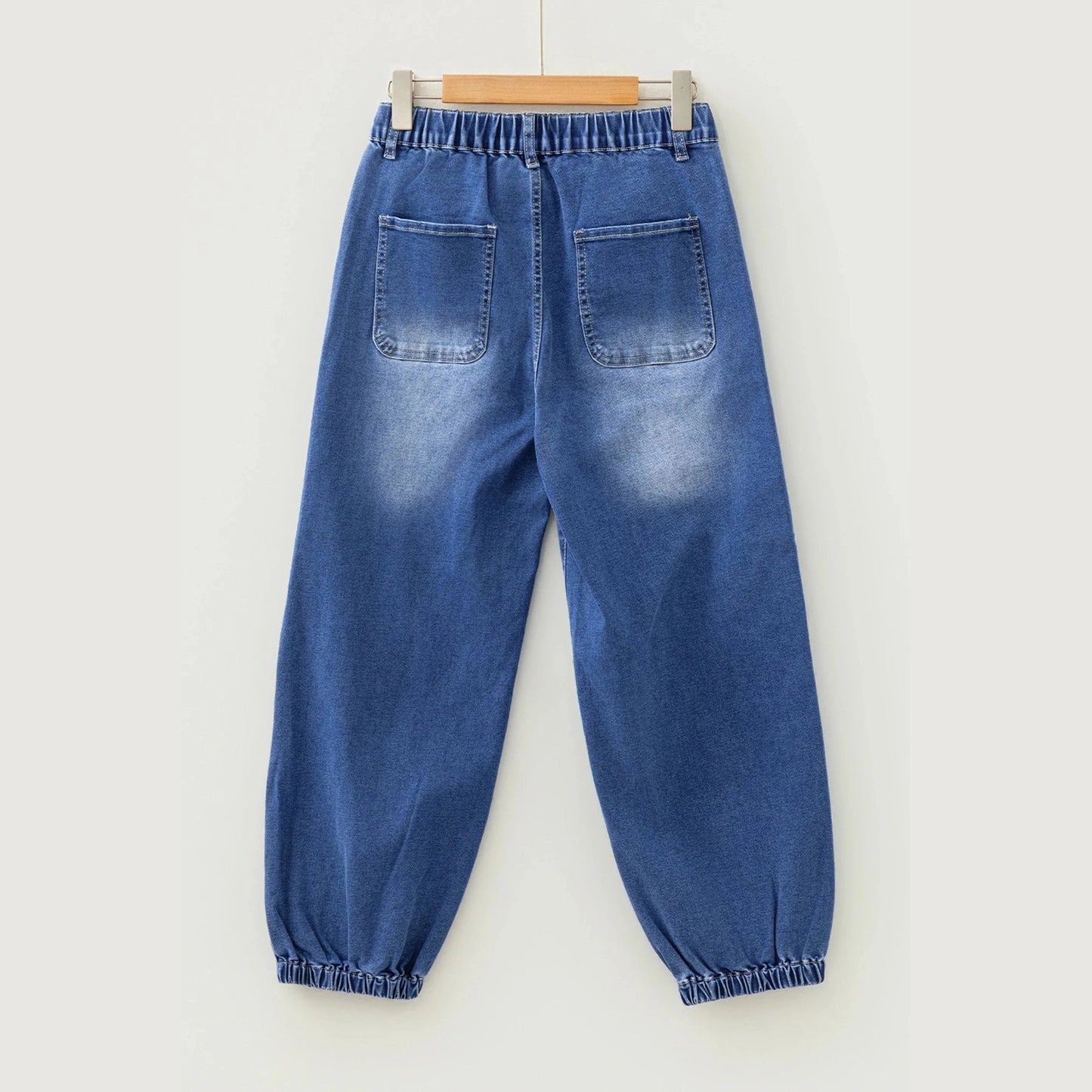 Wilma 4 Button Front Tapered Casual Loose Fit Jeans