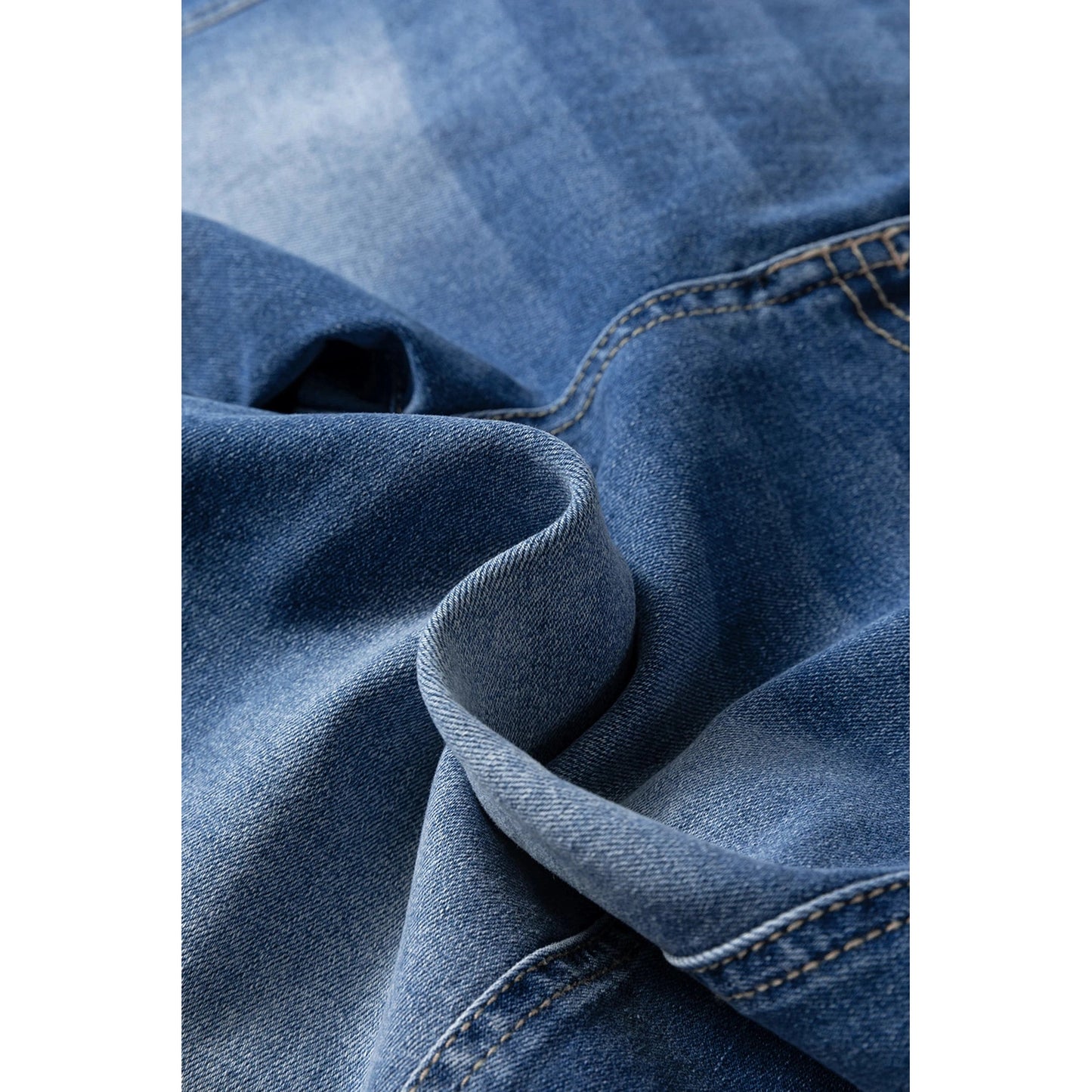 Wilma 4 Button Front Tapered Casual Loose Fit Jeans