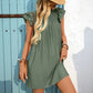 Wynter Flutter Sleeve Pleated Mini Dress