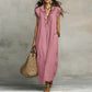 Zandra Blush Ruffle Breeze Maxi Dress w/ Pockets