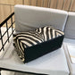 Zebra Faux Leather Large Capacity Travel Bag