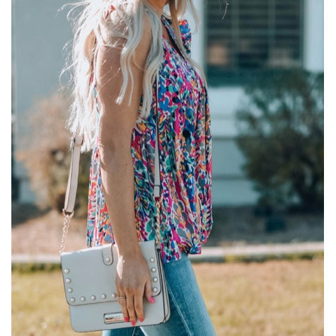 RTS Tondrea Boho Flounce V Neck Tank