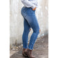 Selma Sky Blue High Waist Distressed Skinny Jeans