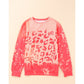 REDUCED!!!  Kelsi Pink Bleached Cheetah Print Sweatshirt  REDUCED!!!